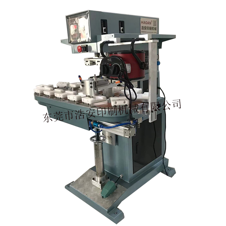 HA-123PLC-S2-IR笔帽双色转盘移印机